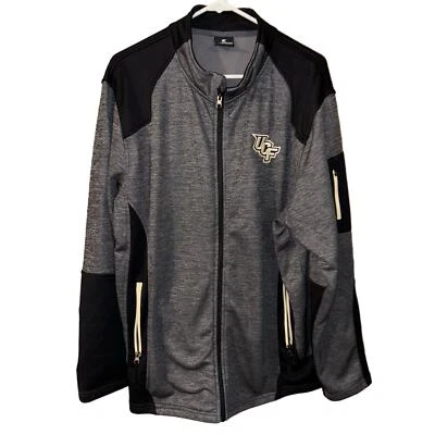 Chaqueta con cremallera completa bloque de color UCF Knights Silberman gris coliseo para hombre (XL) Foto 1 de 4