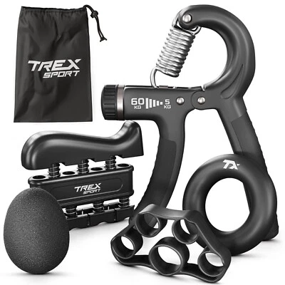 Handtrainer 5er Set Unterarmtrainer Fingertrainer Trainingsset 5-60kg TREX SPORT - Bild 1 von 4