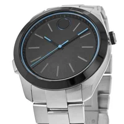 Relógio suíço Movado BOLD Motion masculino aço 44mm mostrador preto 3660003 SOMENTE TEMPO  - Imagem 1 de 2