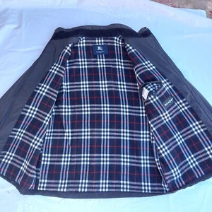 BURBERRY LONDON WINTER Overcoat Jacket Coat Nova Check Wool lined Blue Size 2XL - Picture 1 of 12