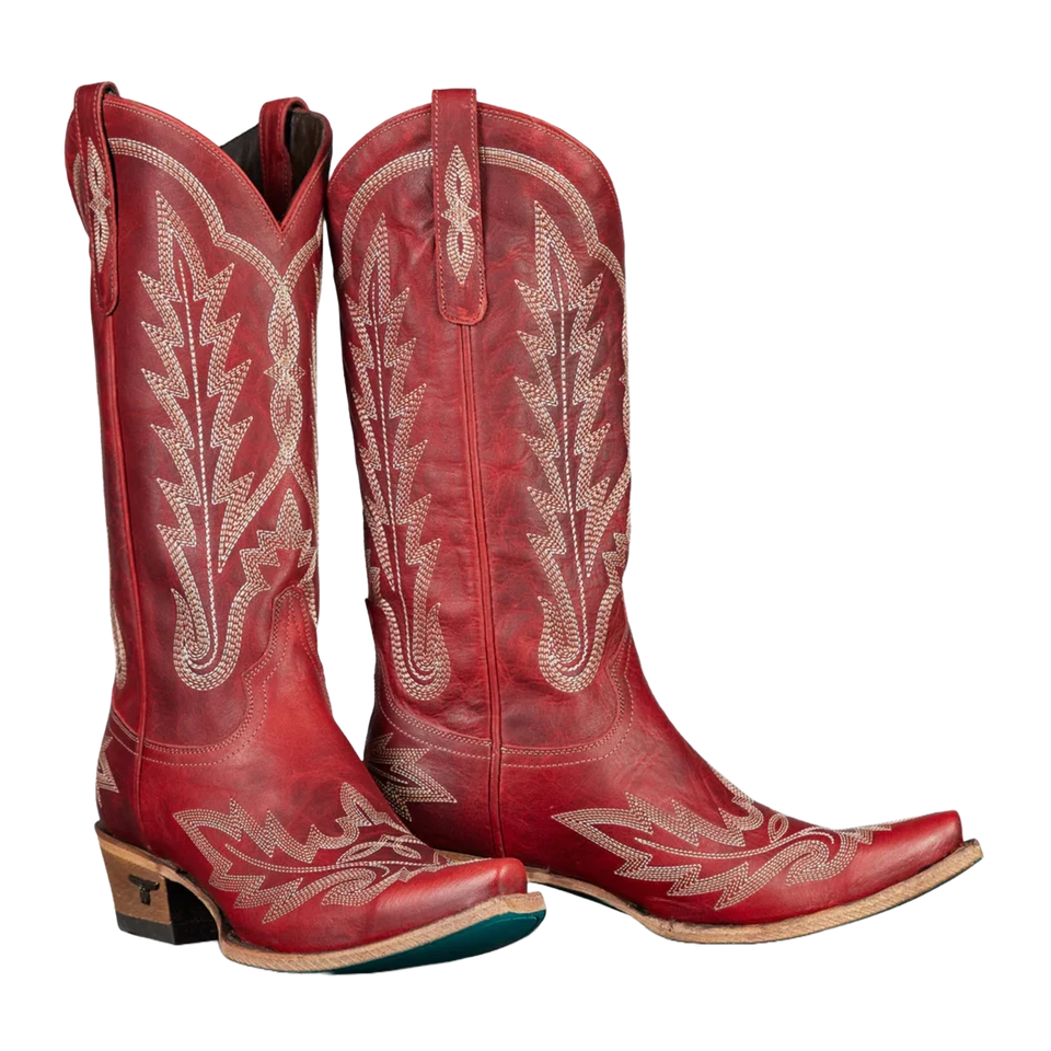 Lane LB0488E Lexington Smoldering Ruby Red Boots women’s SZ 8.5M.Preowned