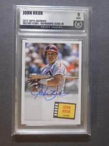 Autógrafo Hit Stars 1957 Topps Archives 2023 - John Kruk - #57HS-JK - 9 dorado - Imagen 1 de 2
