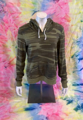Alternative Apparel Women's Eco Fleece CAMO Hoodie Sweatshirt Size M - Image 1 of 4