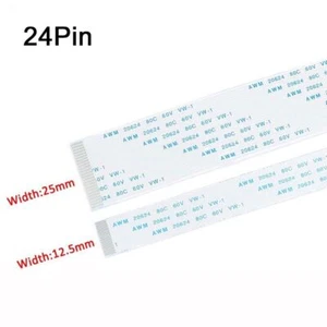 24Pin FFC Flexible Flat Cable Ribbon Pitch 0.5 / 1.0mm AWM 20624 Length 6 - 40CM - Picture 1 of 4