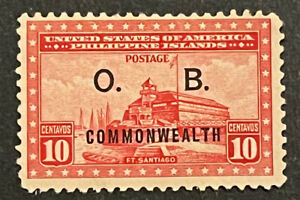 Travelstamps: US Philippines Stamps Scott #O31 10¢ Official 1938 Mint No Gum MNG