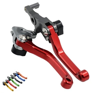 CNC Pivot Brake Clutch Levers For YAMAHA YZ125/250 2008-2014  YZ250F 07-08 - Image 1 of 4