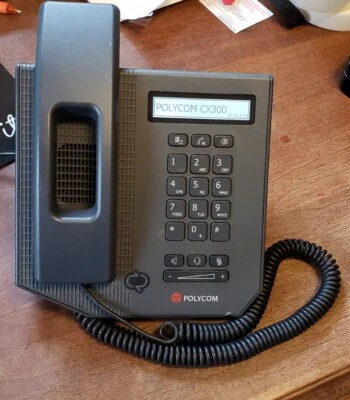 Teléfono de escritorio computadora Polycom CX300 USB VOIP Foto 1 de 4