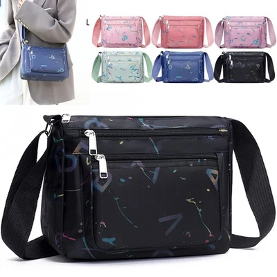 Impermeable Mensajero Bandolera Damas Bolso de Mano Bolso de Hombro Mujeres Cartera Grande Foto 1 de 4