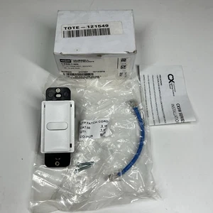 HUBBELL CXSW-1-WH Low Voltage 1 Button Wall Dimming Switch Momentary RJ45 NEW - Picture 1 of 8