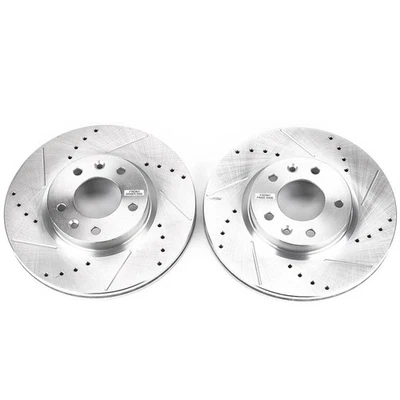 PowerStop Evolution Drilled Slotted Rotors Pair Front For Lincoln Zephyr - Изображение 1 из 3