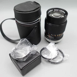 Vintage DeJUR 135mm f/2.8 Camera Lens Automatic M42 Case Close Up Filters Set - Picture 1 of 10