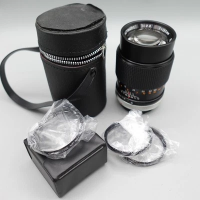 Vintage DeJUR 135mm f/2.8 Camera Lens Automatic M42 Case Close Up Filters Set - Image 1 of 4