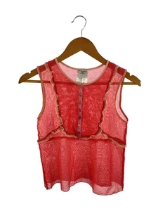 CHANEL Sleeveless Cut Saw Sheer 36 Cotton Pink P30617V13551 Used - Picture 1 of 3