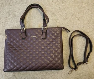LOVEVOOK Laptoptasche für Damen 15,6 Zoll - Rautensteppung Arbeitstasche Damen Schoß - Bild 1 von 3