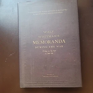 Walt Whitmans Memoranden während des Krieges von Walt Whitman HC 1. Auflage wie neu - Bild 1 von 4