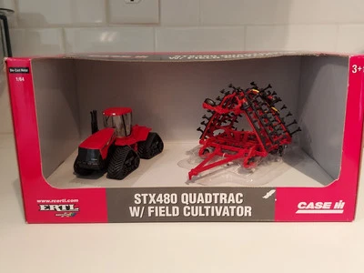 Ertl Case Ih STX 480 Quadtrac W/ Field Cultivator 1/64 - Image 1 of 4