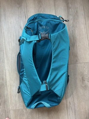 Mochila de viaje Osprey Porter 46L, equipaje de mano, mochila de senderismo, verde azulado mineral Foto 1 de 4