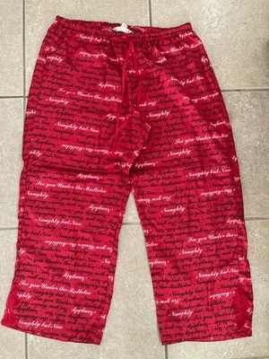 Lane Bryant CACIQUE Размер 18/20 Шелковистые Атласные ОЗОРНЫЕ, НО КРАСИВЫЕ Праздничные Пижамные Брюки - Изображение 1 из 4