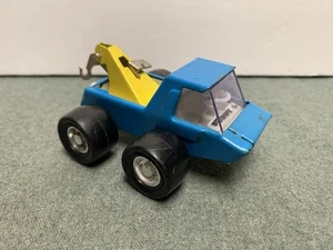 Vintage Buddy L Small Blue Tow Truck Sporty Look Big Wheels Used - Picture 1 of 10
