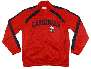 MLB Geniune Merchandise St Louis Cardinals Track Jacket Mens XL Red Spell Out - Picture 1 of 4