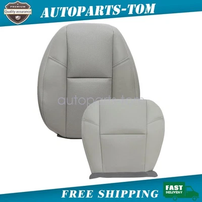 Cubierta de asiento de cuero gris superior e inferior para conductor Chevrolet Avalanche 2009-2014 Foto 1 de 4