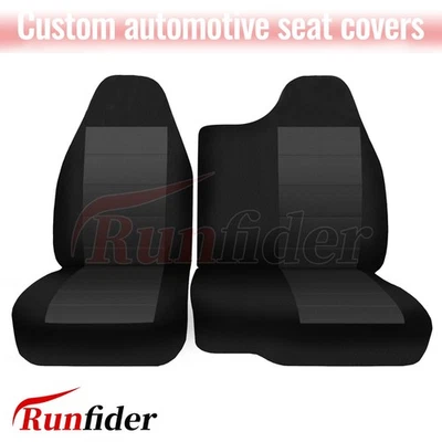 Front 60/40 Split Bench Highback Seat Cover for Ford Ranger 1998- 2003 -Black Foto 1 de 4