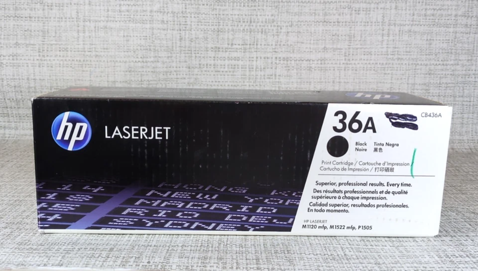 HP 36A LaserJet Toner Cartridge - Black (CB436A)