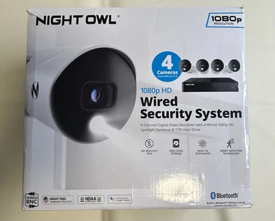 Sistema de seguridad Night Owl 1080p HD con cable 4 cámaras Foto 1 de 4