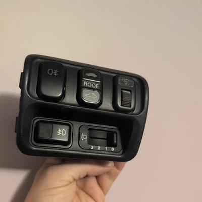 RARE OEM JDM 5 Button Fog Light Bezel BB6 Honda PRELUDE/HARNESS WIRING - Image 1 of 4