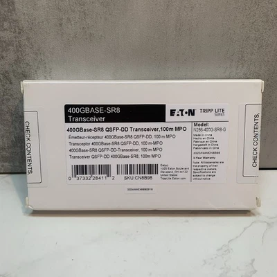 Tripp Lite Eaton Series 400GBase-SR8 QSFP-DD Transceiver Module N286-400G-SR8-G - Image 1 of 3