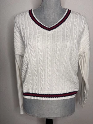 Suéter Pullover Hollister Cable Preppy Mujer Adolescente Talla XS Foto 1 de 4