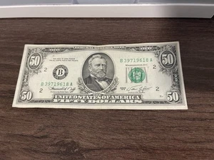 (1) 1974-1988 $50 Bill (Fifty Dollar Bill) - Circulated - Free Shipping - Picture 1 of 2