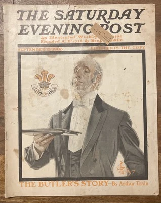 The Saturday Evening Post - Sept 12, 1908 - complete - J. C. LEYENDECKER Cover - Image 1 of 4