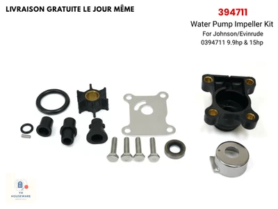 394711 Johnson/Evinrude 0394711 9.9hp & 15hp Impeller Water Pump Repair Kit - Image 1 of 4