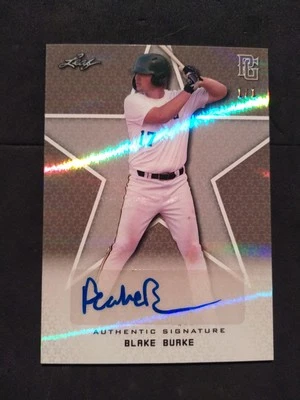 Blake Burke 2020 Leaf Perfect Game 1/1 HALO - Image 1 of 4