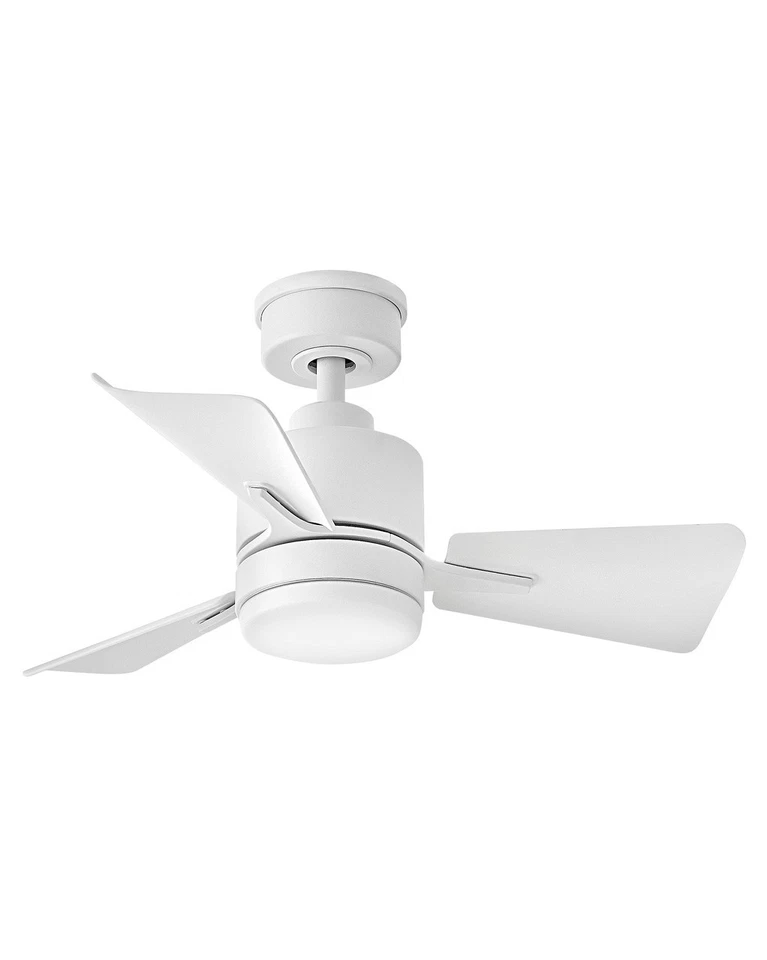 Matte White 30" LED Fan from the Atom Collection - Image 1 of 1