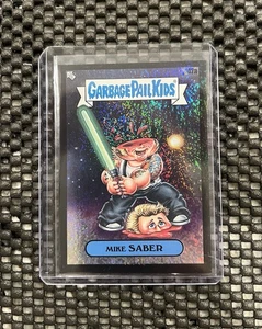 Topps Garbage Pail Kids Green Day Mike SABER 8/10 SP Puzzle Piece Black #47A - Picture 1 of 2