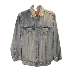 LUCKY BRAND Women’s sz S/P Tomboy Trucker Blue Jean Denim Jacket NWOT - Picture 1 of 8