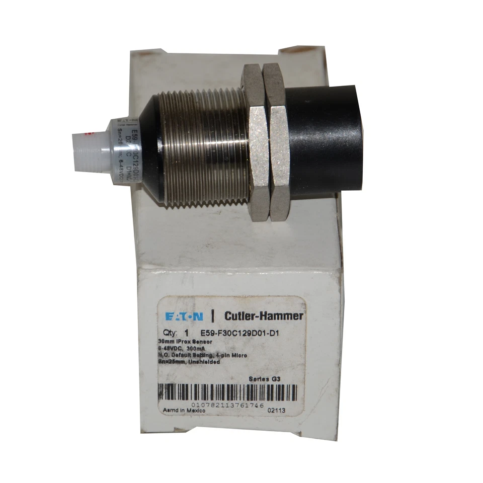 E59-F30C129D01-D1 Cutler Hammer 6-48VDC 30MM 4 Pin Micro Proximity Sensor --SA - Image 1 of 1