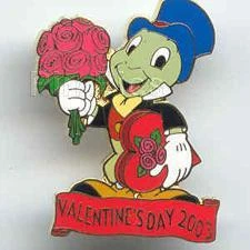 Disney DLR Valentines Day Jiminy Cricket Pin - Image 1 of 1