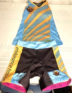 COEUR Triatlón Ciclismo KIT 2 Piezas (Sujetador Camiseta sin Mangas y Pantalones Cortos Acolchados) X-Pequeño - Imagen 1 de 12