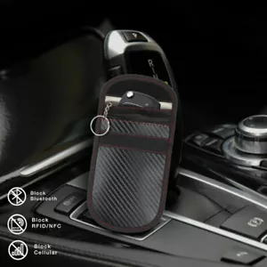 Car Anti-theft Key Fob RFID Signal Blocker Faraday Signal Blocking Pouch Sack - Picture 1 of 12