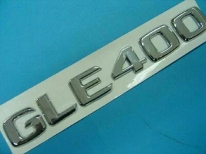 CROMADO * GLE400 * JUEGO DE INSIGNIAS EMBLEMA LETRA MALETERO PARA MERCEDES BENZ AMG CLASE GLE - Imagen 1 de 2