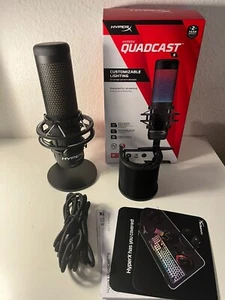 HyperX QuadCast S Kondensator Mikrofon für Streaming, Discord, Aufnahme, Musik - Bild 1 von 1
