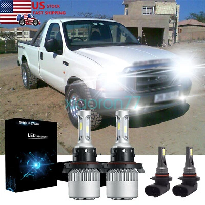 Combo faro LED alto/bajo + bombilla antiniebla 6000K blanco para Ford F-350 Super Duty Foto 1 de 4