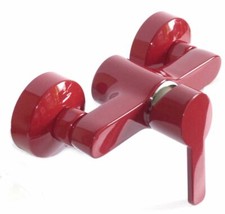 KLUDI Einhebel Dusche Bad Armatur Duscharmatur Rot/chrom Logo Neo 378419175