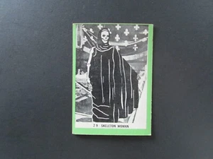 1963 Rosan Terror Monster Karte #29 Skelett Frau - Bild 1 von 2
