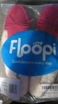 ZAPATILLAS FLOOPI MUJER CUELLO PIEL INTERIOR/EXTERIOR TALLA 11 ROJAS Foto 1 de 3