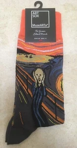 Calcetines MuseARTa Edvard Munch El Grito Talla 6.5-11 Reino Unido UE 40-46 NUEVOS CON ETIQUETAS Art Sox - Imagen 1 de 7