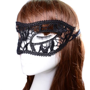 Eye-Mask-Sexy-Lace-Venetian-Masquerade-Ball-Halloween-Party-Fancy-Dress-Costume - Picture 1 of 4
